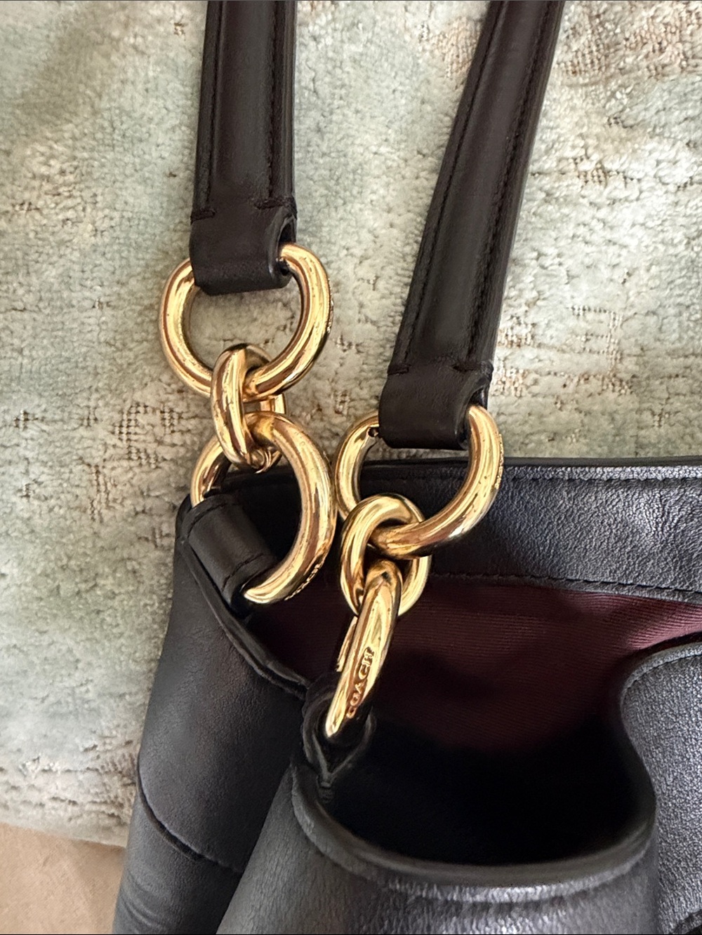 EUC | Coach Lexy Black Quilted Leather Shoulder bag - Picture 8 of 12